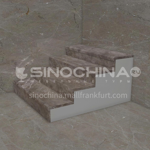 Natural brown hot-selling European style marble staircase M-JA90Z